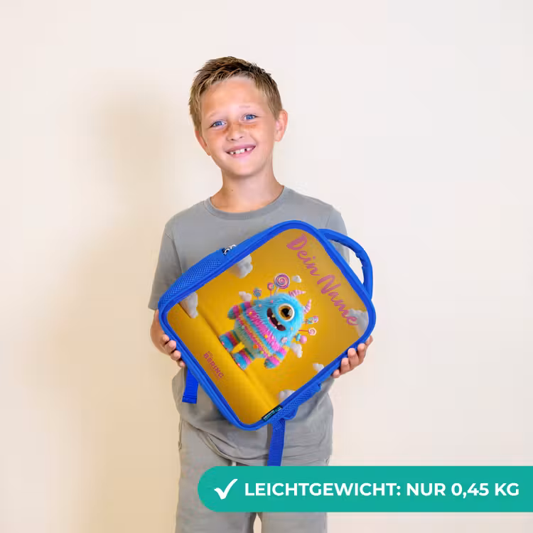 Snoep - Monster - Regenboog Kinderrugzak - Blauw middel -sfeer1_DE