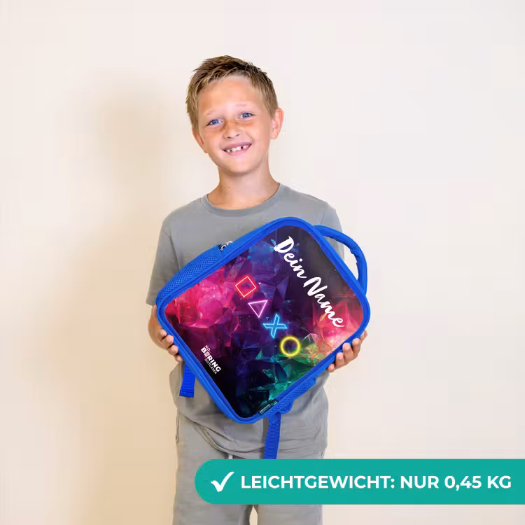 Symbolen - Game - Kleurrijk Kinderrugzak - Blauw middel -sfeer1_DE