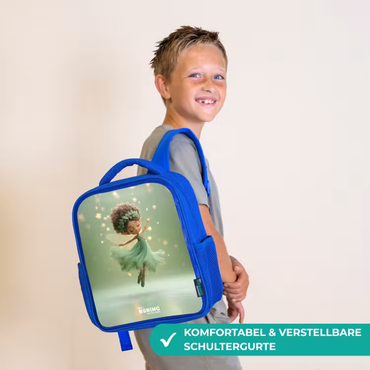 Dansende fee in groen licht Kinderrugzak - Blauw middel -sfeer3_DE