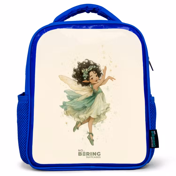 Dansende bosfee Kinderrugzak - Blauw middel -3d