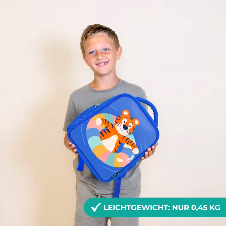 Tijger - Zwemband - Water Kinderrugzak - Blauw middel -sfeer1_DE