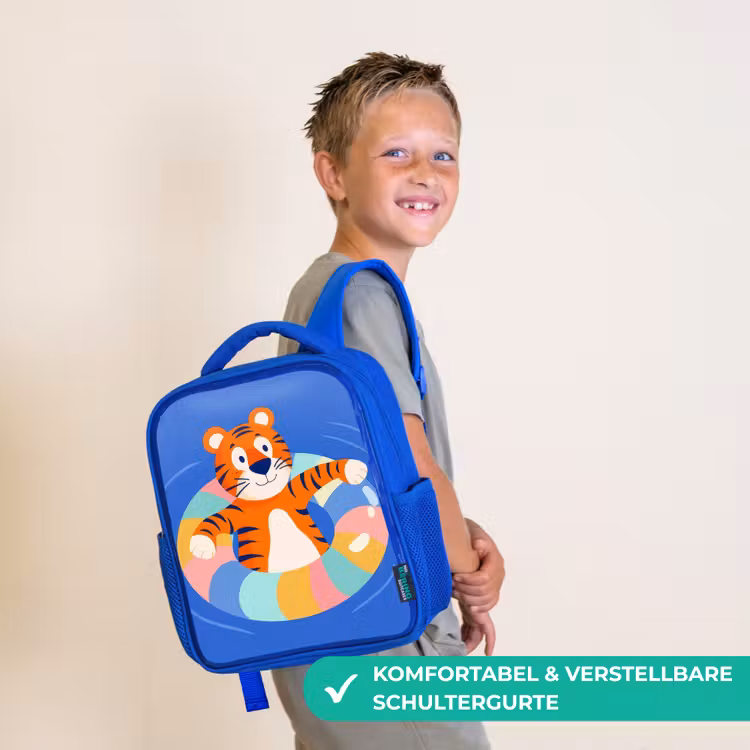 Tijger - Zwemband - Water Kinderrugzak - Blauw middel -sfeer3_DE