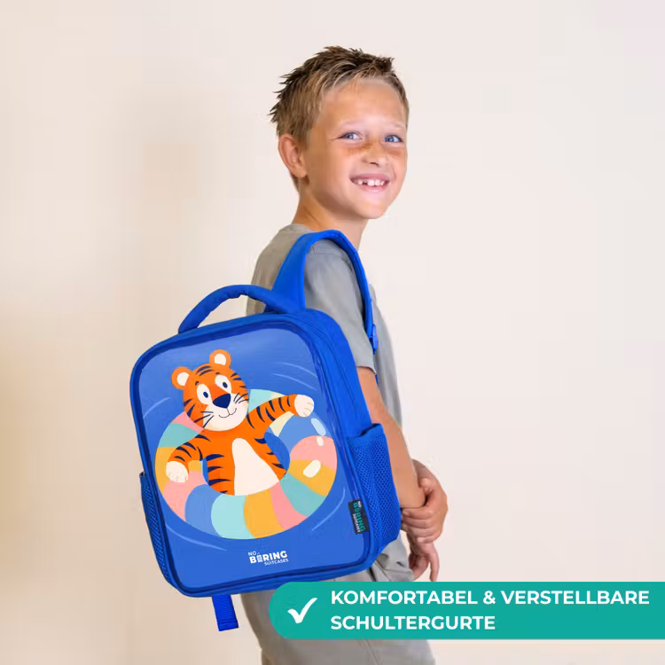 Tijger - Zwemband - Water Kinderrugzak - Blauw middel -sfeer3_DE