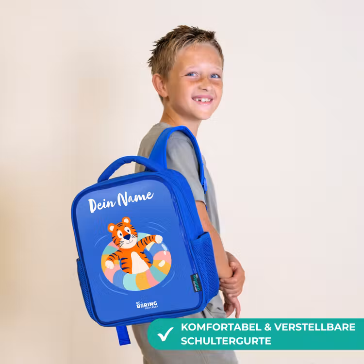 Tijger - Zwemband - Water Kinderrugzak - Blauw middel -sfeer3_DE