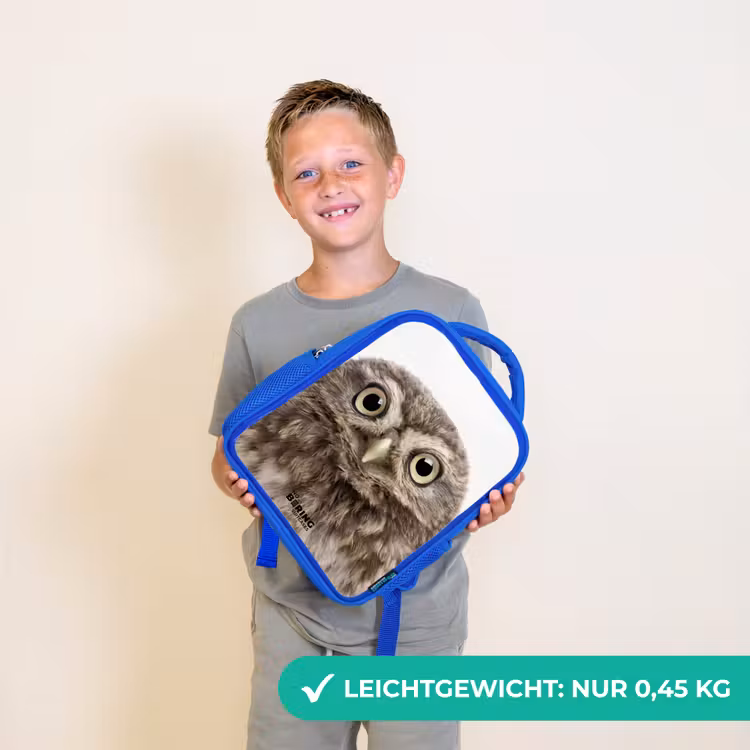Ulke Uil Kinderrugzak - Blauw middel -sfeer1_DE