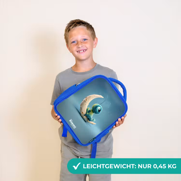 Dromerig Wezentje op de Maan Kinderrugzak - Blauw middel -sfeer1_DE