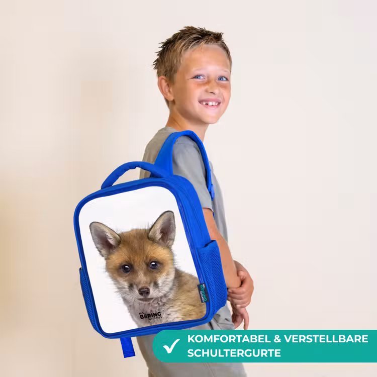 Victor Vos Kinderrugzak - Blauw middel -sfeer3_DE