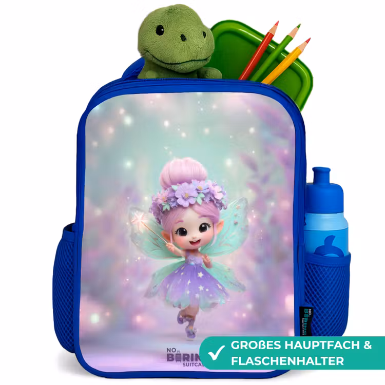 Elf - Tover - Magisch Kinderrugzak - Blauw middel -inhoud_DE