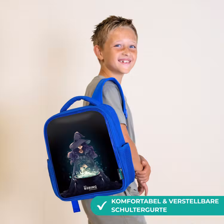 Heks - Ketel - Tover Kinderrugzak - Blauw middel -sfeer3_DE