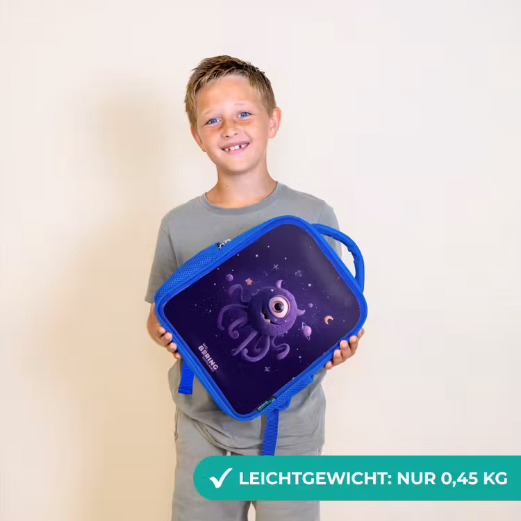 Kosmisch tentakelmonster Kinderrugzak - Blauw middel -sfeer1_DE