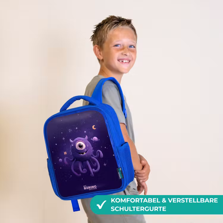 Kosmisch tentakelmonster Kinderrugzak - Blauw middel -sfeer3_DE