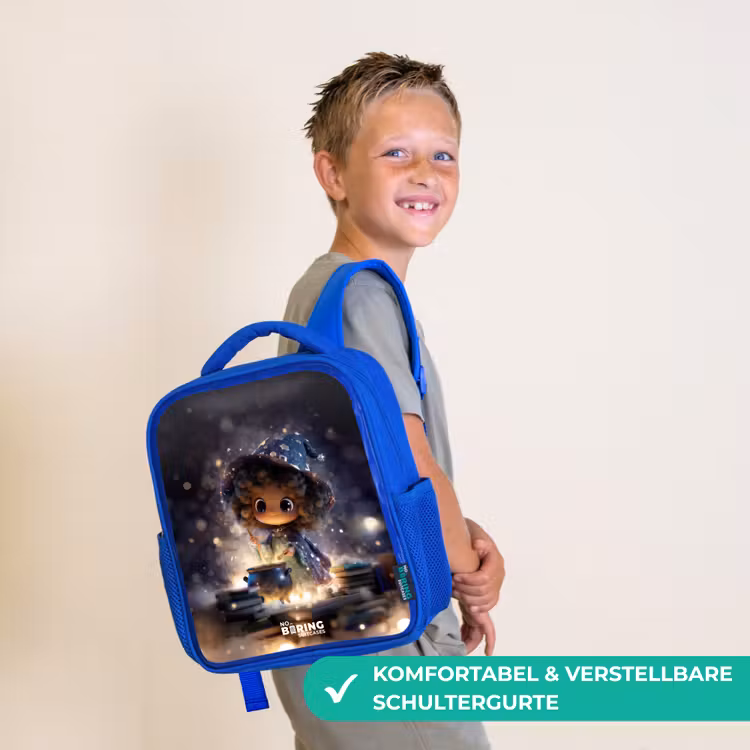 Magische Nacht vol Toverkunst Kinderrugzak - Blauw middel -sfeer3_DE