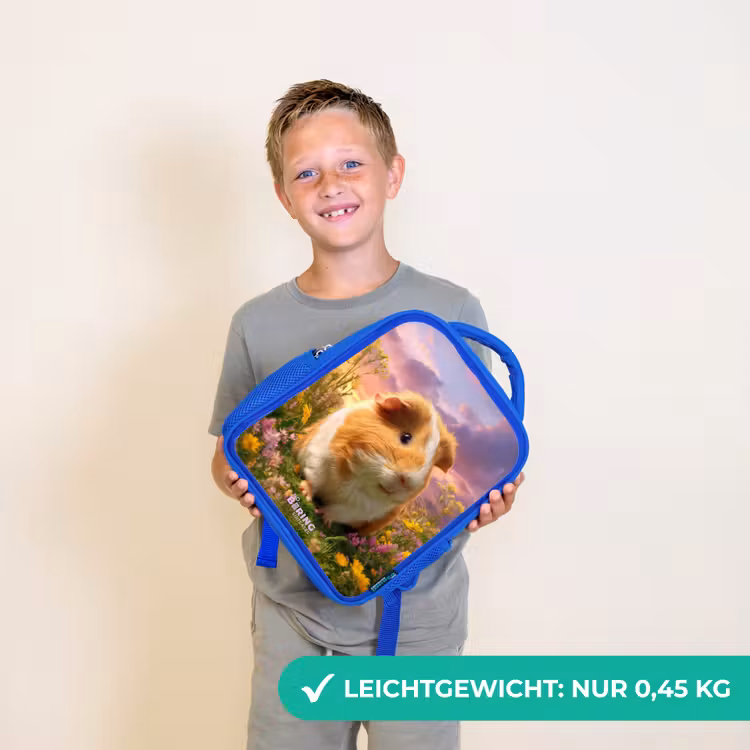 Cavia - Natuur - Dier Kinderrugzak - Blauw middel -sfeer1_DE