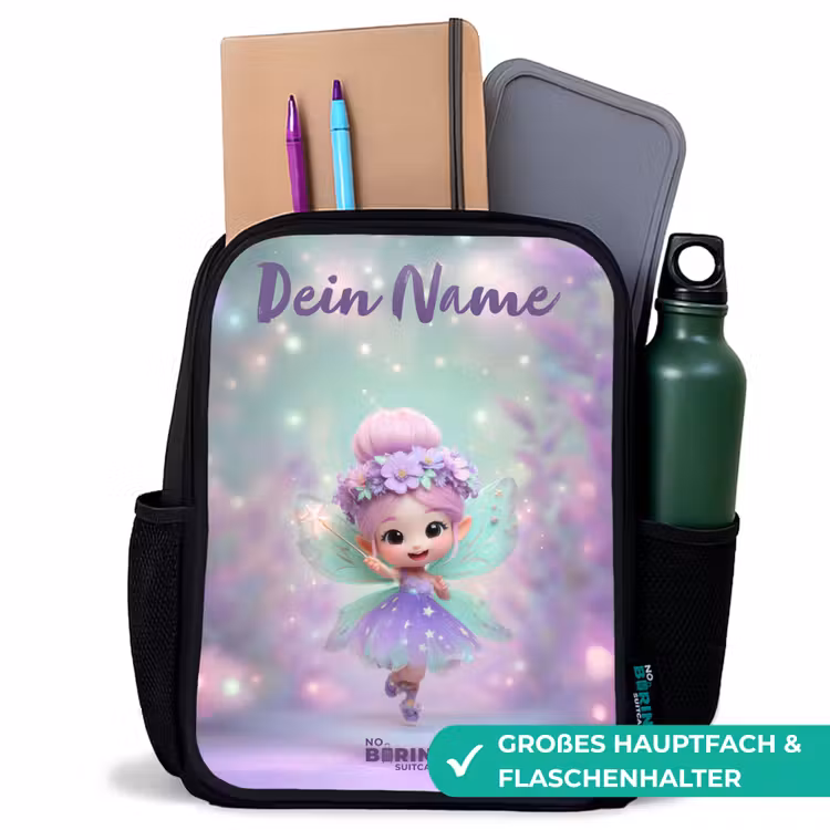 Elf - Tover - Magisch Rugzak - Zwart middel -inhoud_DE