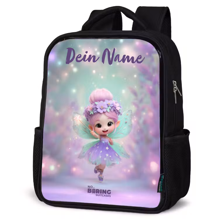 Elf - Tover - Magisch Rugzak - Zwart middel -schuin