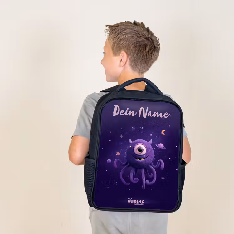 Kosmisch tentakelmonster Rugzak - Zwart middel -sfeer2