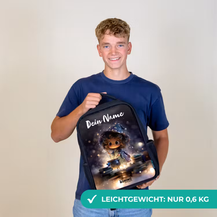 Magische Nacht vol Toverkunst Rugzak - Zwart middel -sfeer7_DE
