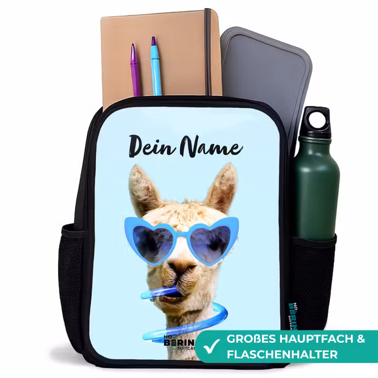 Allard Alpaca Rugzak - Zwart middel -inhoud_DE