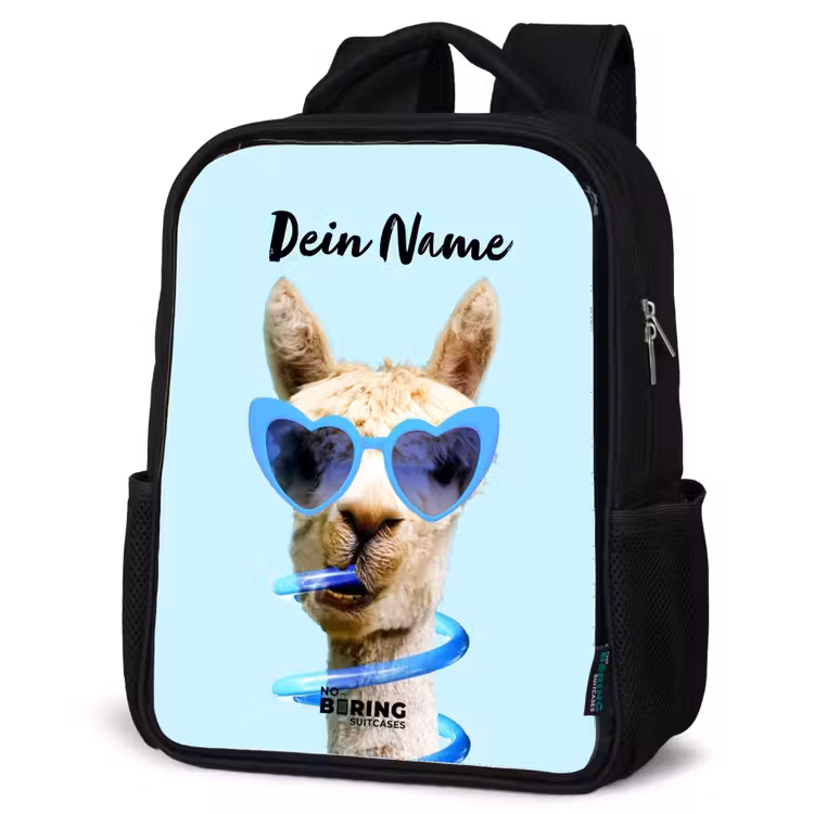 Allard Alpaca Rugzak - Zwart middel -schuin