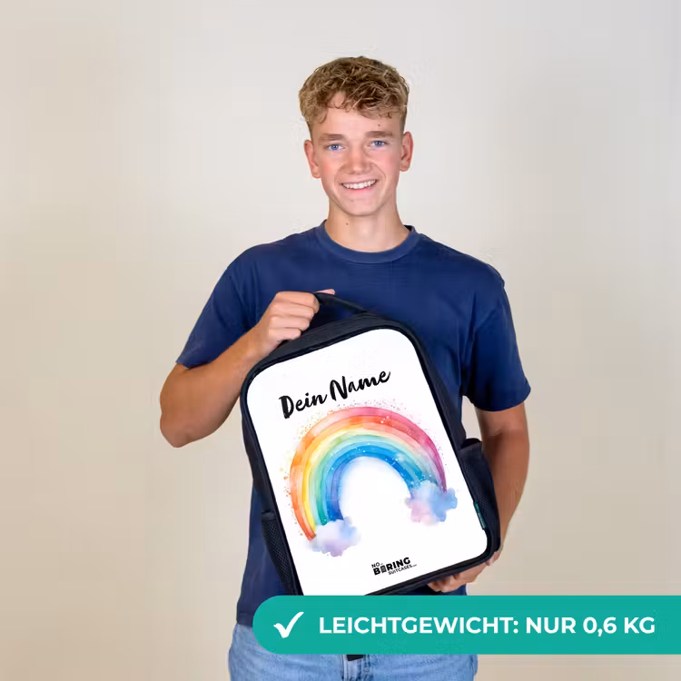 Waterverf wonderboog Rugzak - Zwart middel -sfeer7_DE