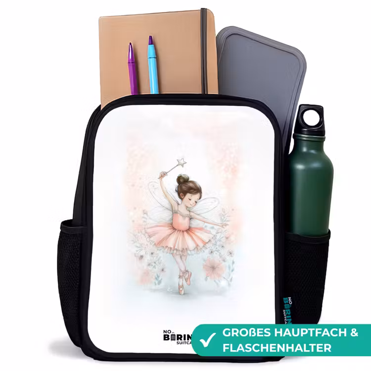 Ballerina - Elf - Fee Rugzak - Zwart middel -inhoud_DE