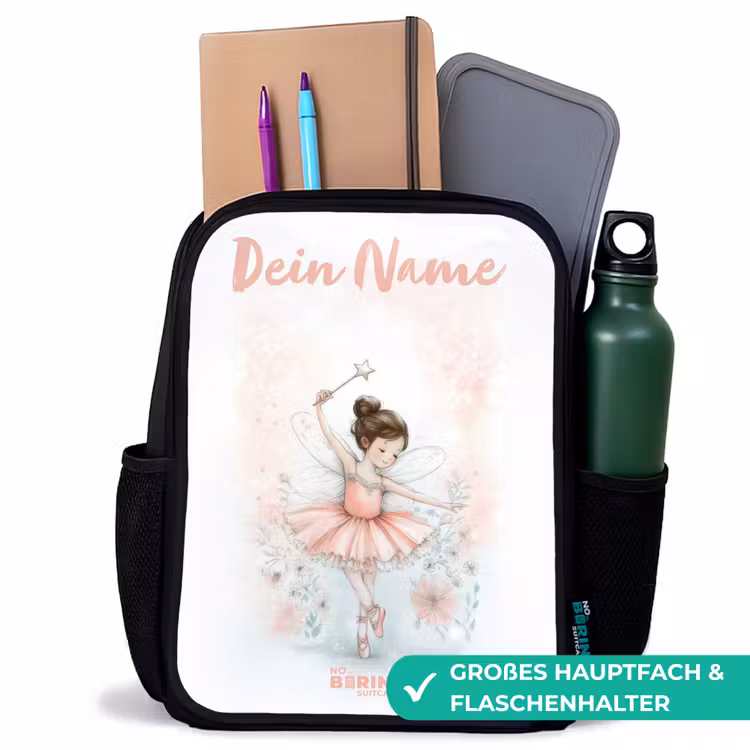 Ballerina - Elf - Fee Rugzak - Zwart middel -inhoud_DE