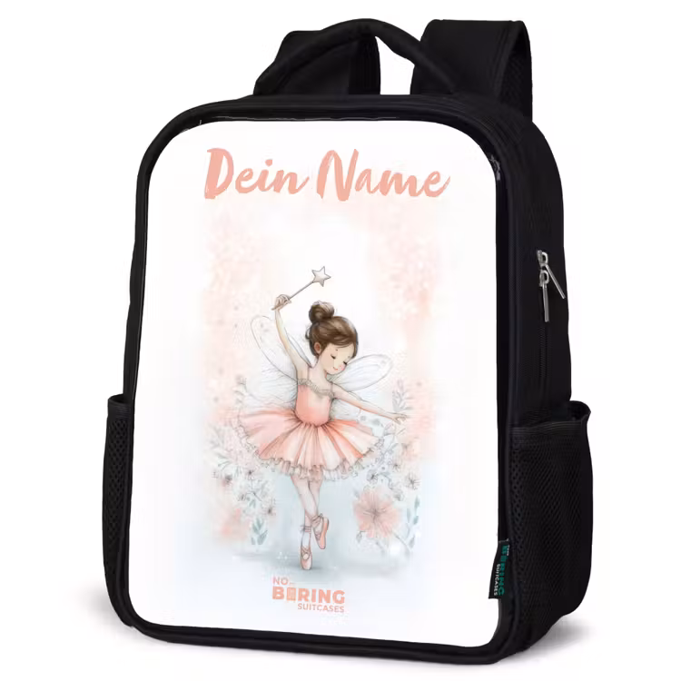 Ballerina - Elf - Fee Rugzak - Zwart middel -schuin