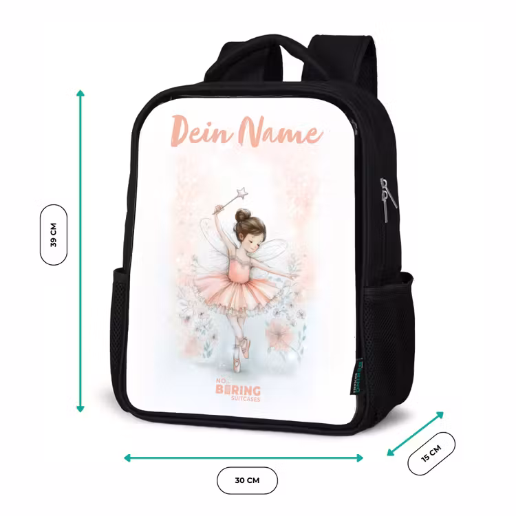 Ballerina - Elf - Fee Rugzak - Zwart middel -productfoto_formaten
