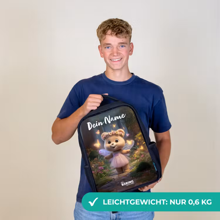 Beer - Vlinders - Bos - Fairy Rugzak - Zwart middel -sfeer7_DE