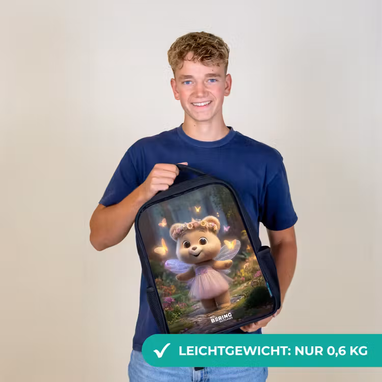 Beer - Vlinders - Bos - Fairy Rugzak - Zwart middel -sfeer7_DE