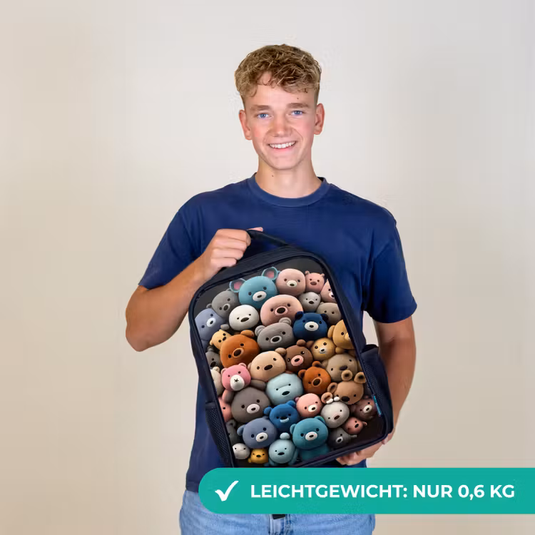 Berenfeestje Rugzak - Zwart middel -sfeer7_DE