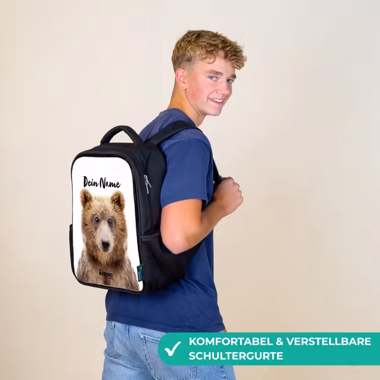Bennie Beer Rugzak - Zwart middel -sfeer9_DE