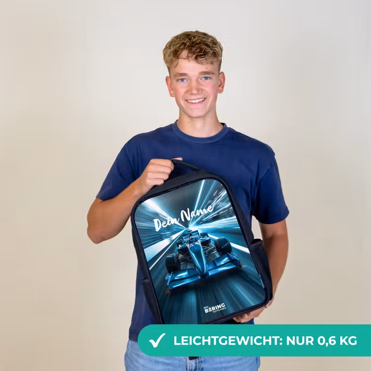 Blazing blue Rugzak - Zwart middel -sfeer7_DE