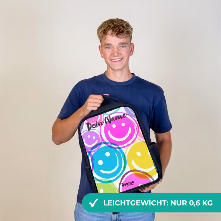 Kleurrijke glimlachexplosie Rugzak - Zwart middel -sfeer7_DE