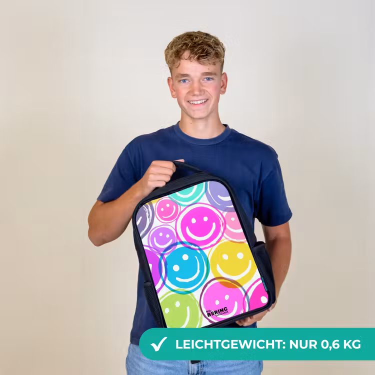 Kleurrijke glimlachexplosie Rugzak - Zwart middel -sfeer7_DE
