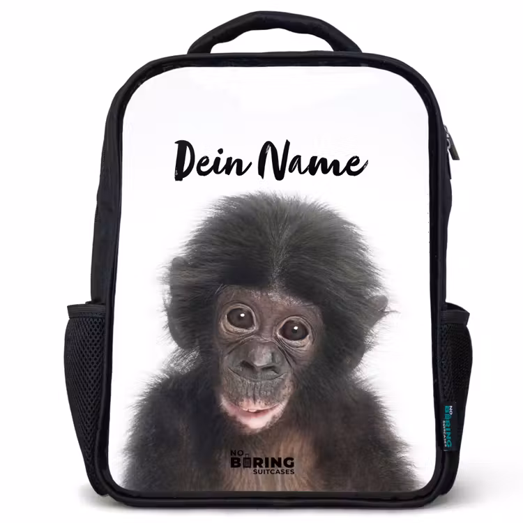 Charlie Chimp Rugzak - Zwart middel -3d