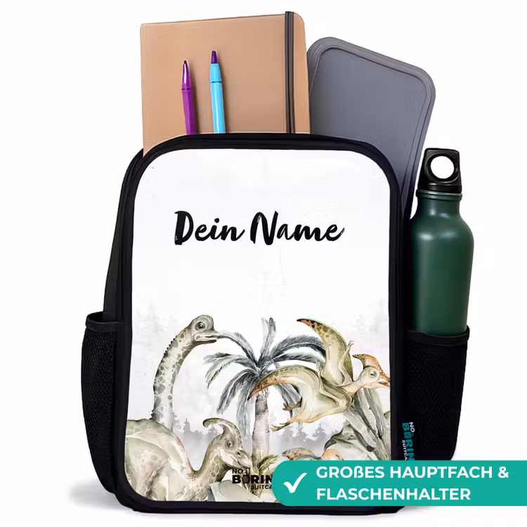 Dino Jungle Rugzak - Zwart middel -inhoud_DE