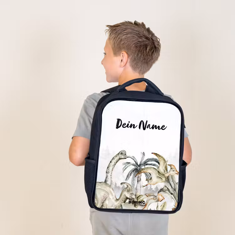 Dino Jungle Rugzak - Zwart middel -sfeer2