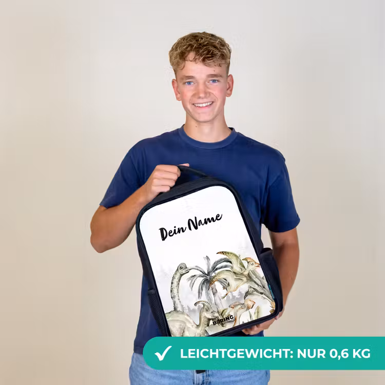 Dino Jungle Rugzak - Zwart middel -sfeer7_DE