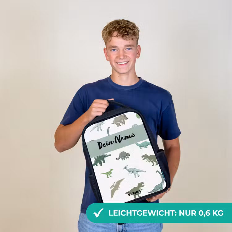 Dino Dynastie Rugzak - Zwart middel -sfeer7_DE