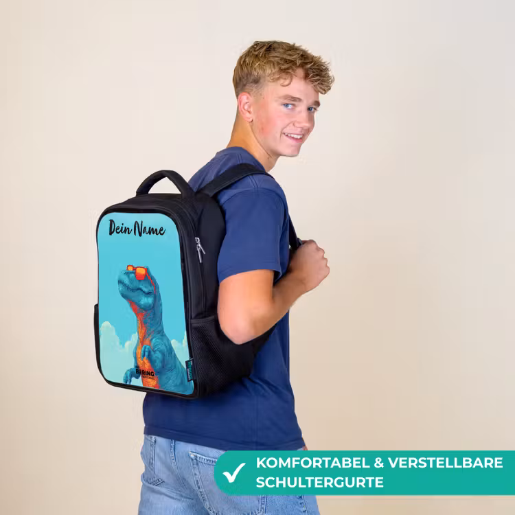 Dino - Zonnebril - Blauw Rugzak - Zwart middel -sfeer9_DE