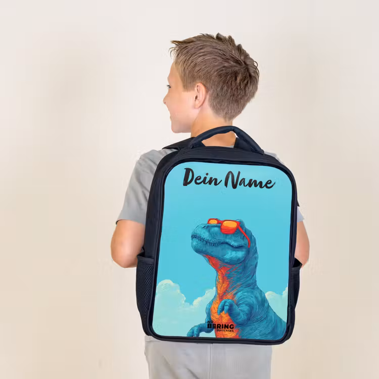 Dino - Zonnebril - Blauw Rugzak - Zwart middel -sfeer2