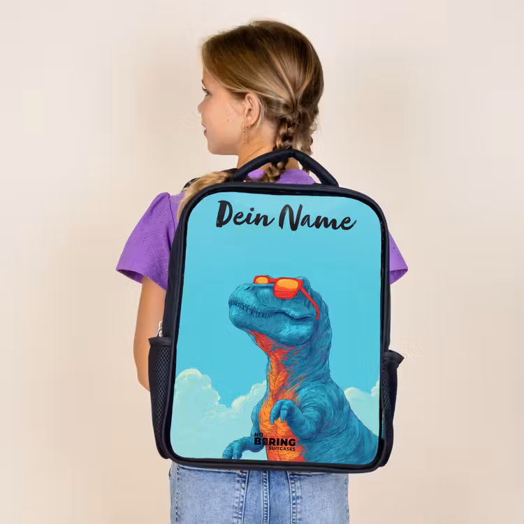 Dino - Zonnebril - Blauw Rugzak - Zwart middel -sfeer5