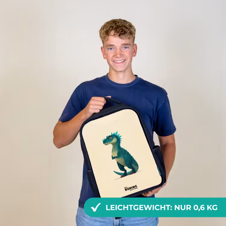 Dino - Dier - Blauw - Groen Rugzak - Zwart middel -sfeer7_DE
