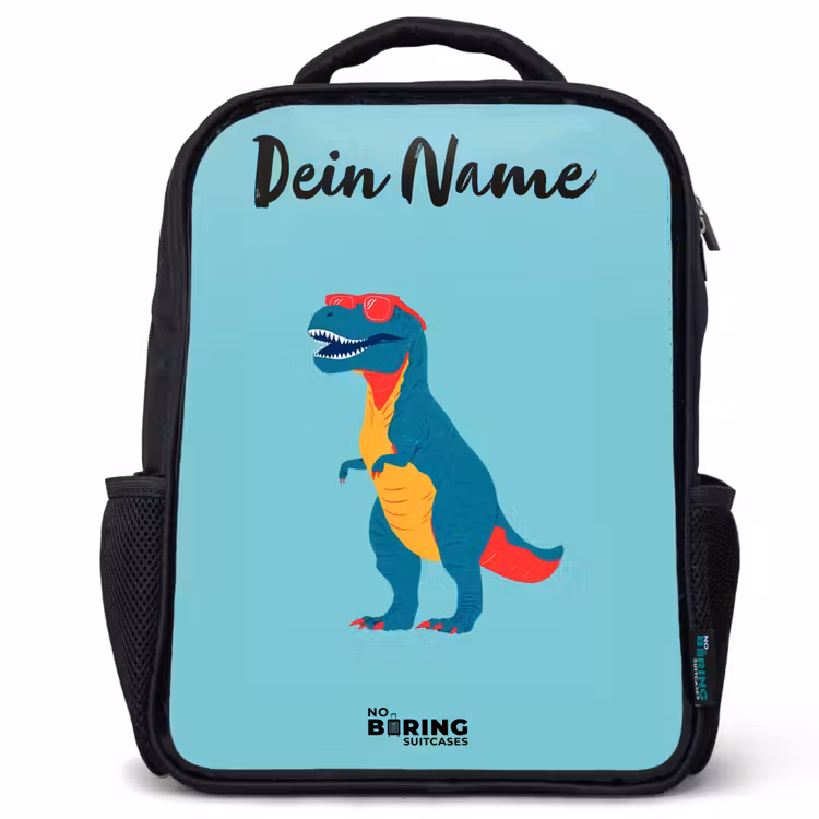 Dino - Dier - Zonnebril Rugzak - Zwart middel -3d