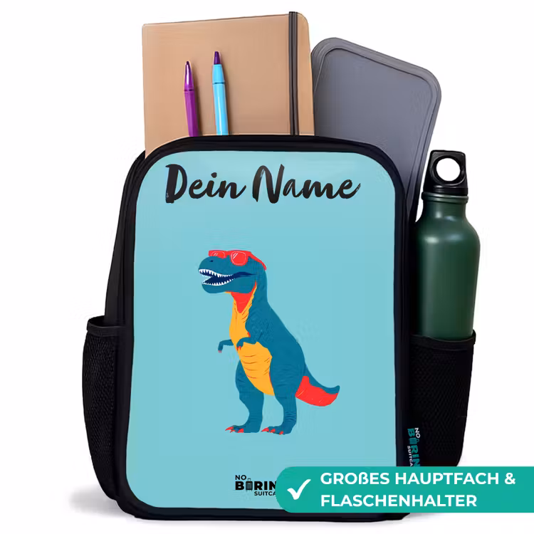 Dino - Dier - Zonnebril Rugzak - Zwart middel -inhoud_DE
