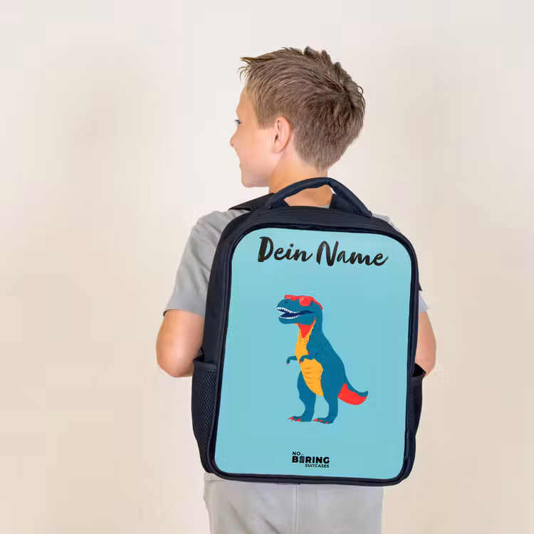 Dino - Dier - Zonnebril Rugzak - Zwart middel -sfeer2
