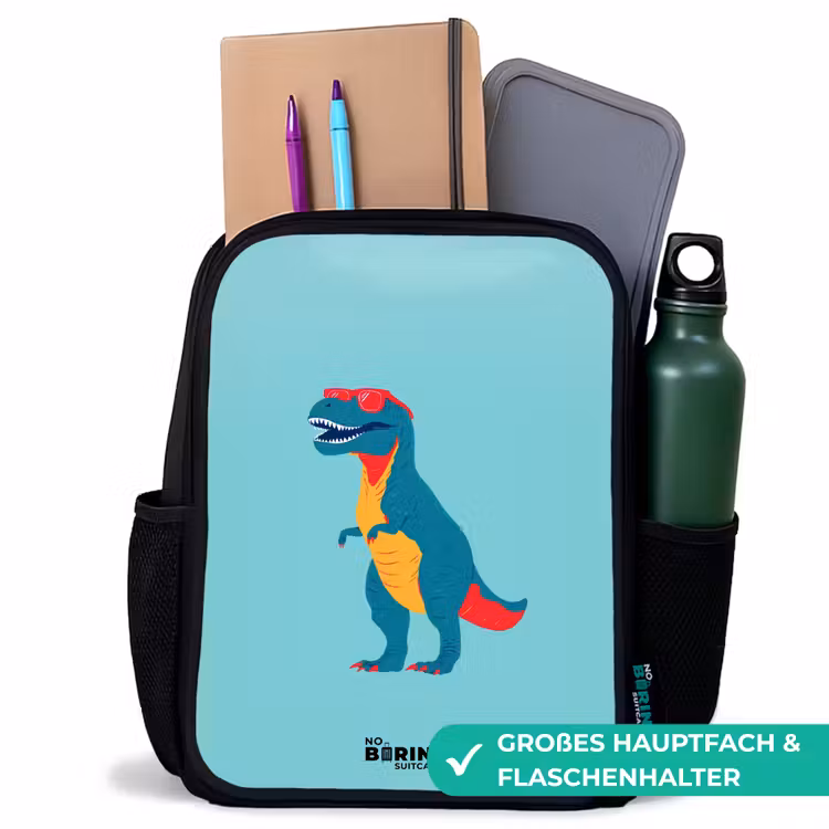 Dino - Dier - Zonnebril Rugzak - Zwart middel -inhoud_DE