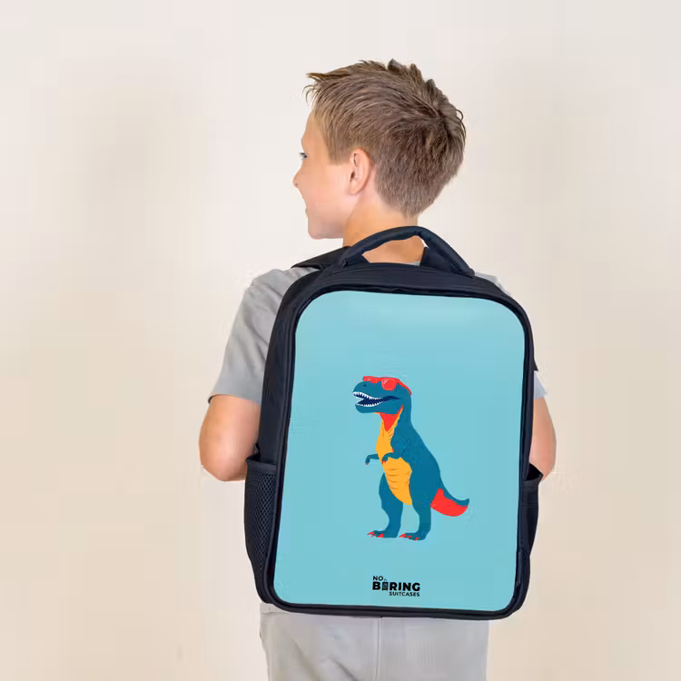 Dino - Dier - Zonnebril Rugzak - Zwart middel -sfeer2