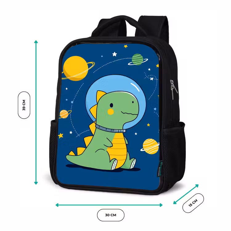 Dino - Ruimte - Planeten Rugzak - Zwart middel -productfoto_formaten